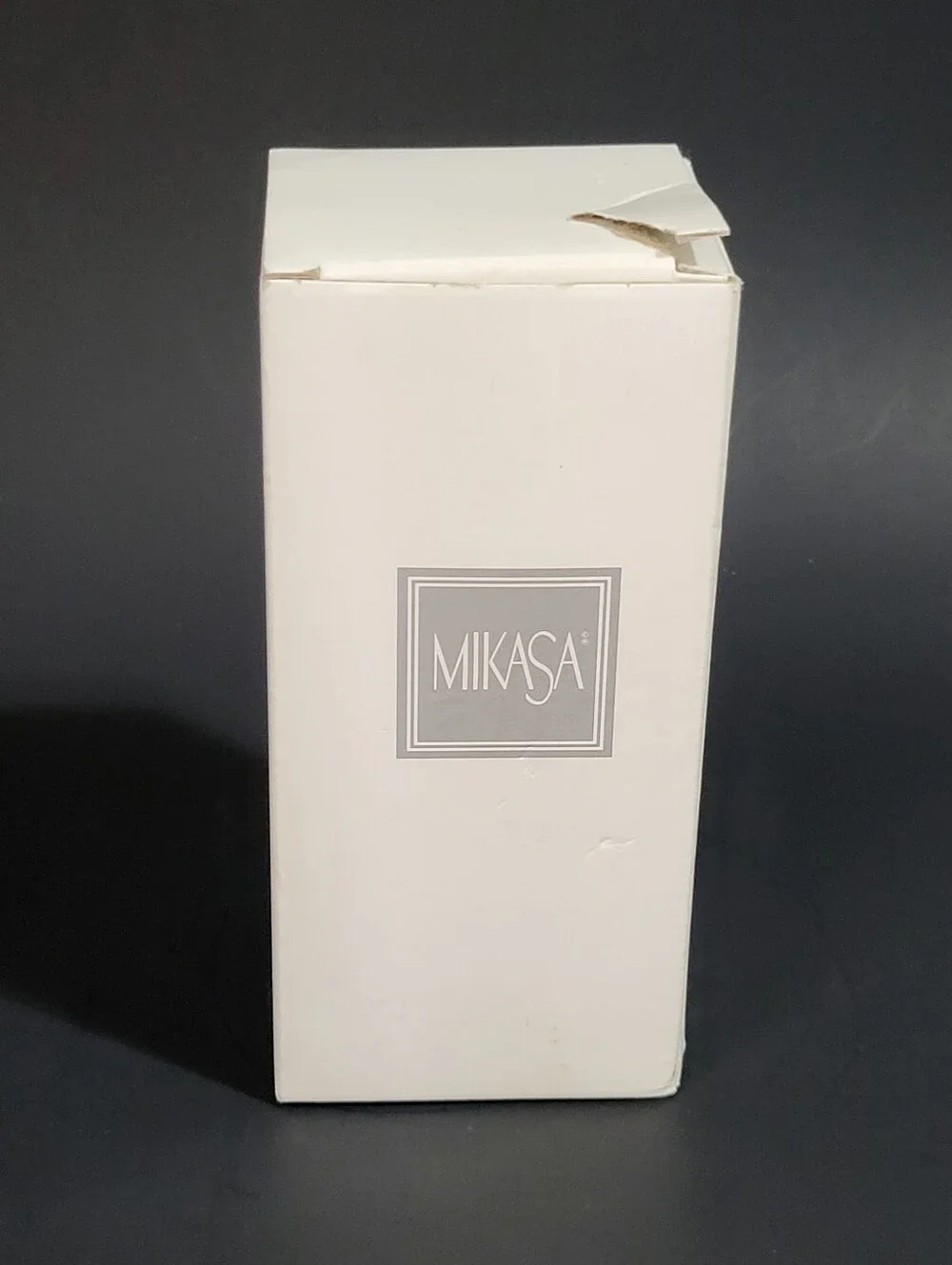 Mikasa Art Deco Bud Vase Full Lead Clear Crystal Germany 6.25